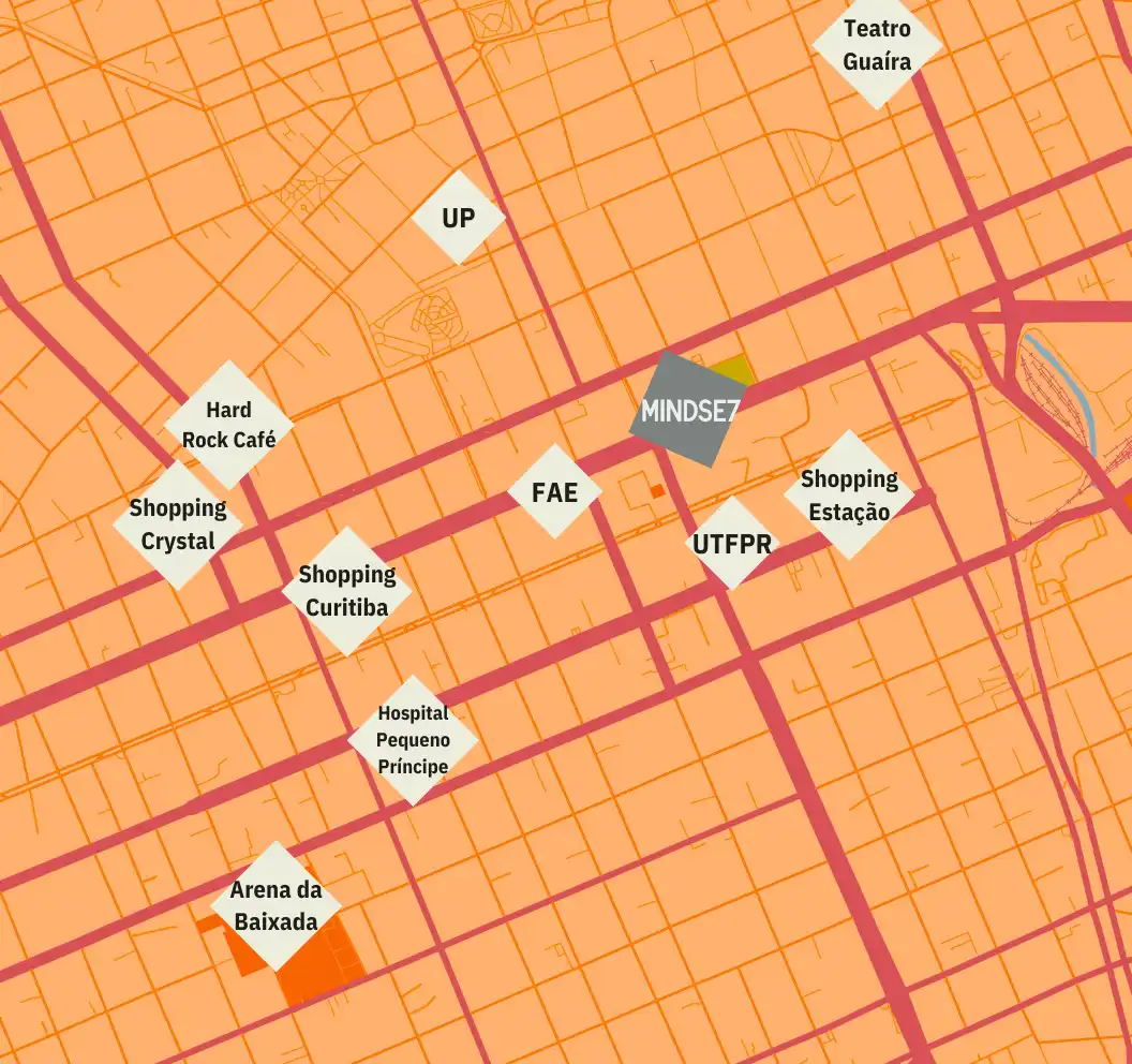 Mapa de localização MINDSE7 Av Sete de Setembro Curitiba